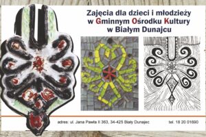 Miniaturka artykułu Zajęcia dla dzieci i młodzieży w Gminnym Ośrodku Kultury w Białym Dunajcu w roku szkolnym 2023/2024