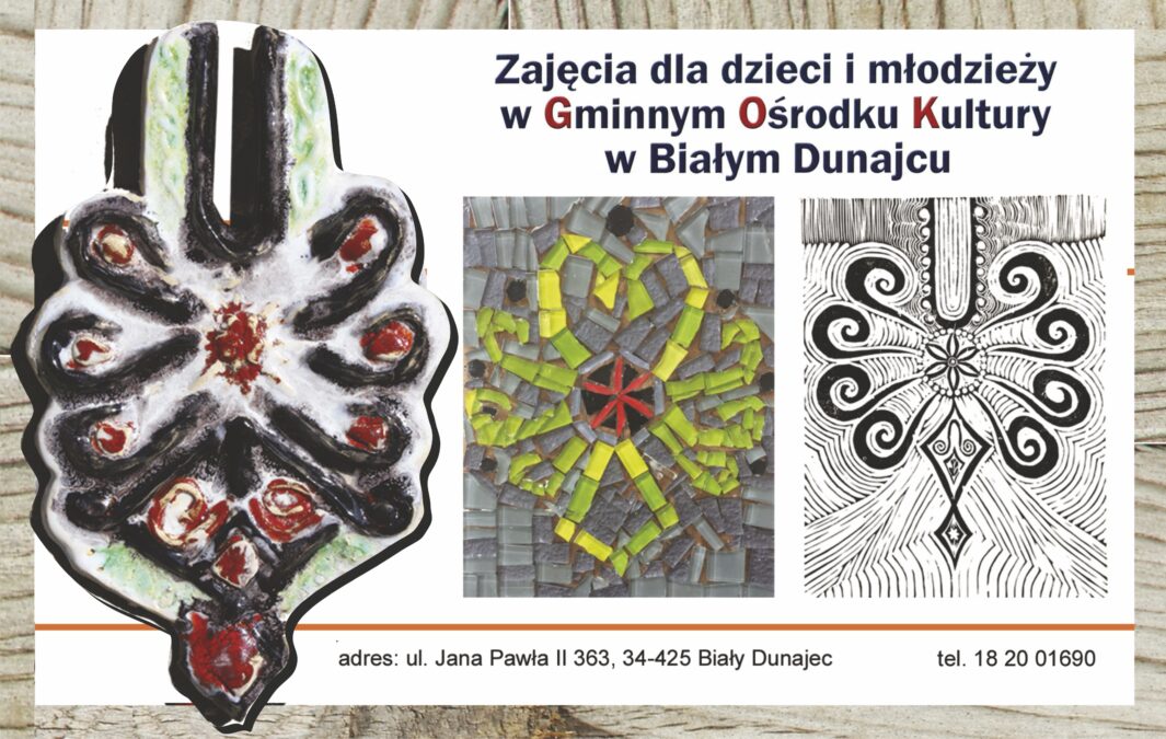 Miniaturka artykułu Zajęcia dla dzieci i młodzieży w Gminnym Ośrodku Kultury w Białym Dunajcu w roku szkolnym 2023/2024