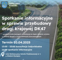 Miniaturka artykułu Spotkanie informacyjne w sprawie przebudowy drogi krajowej DK47