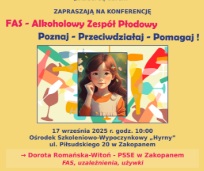 Miniaturka artykułu Konferencja poświęcona Alkoholowemu Zespołowi Płodowemu: Poznaj – Przeciwdziałaj – Pomagaj!