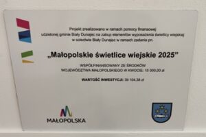 Miniaturka artykułu Dofinansowanie w ramach projektu ,,Małopolskie Świetlice Wiejskie 2025″
